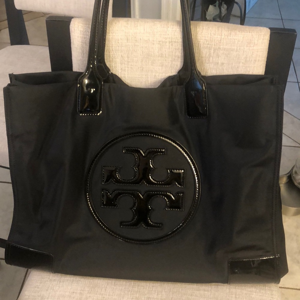 Tory Burch Ella Patent Nylon Tote